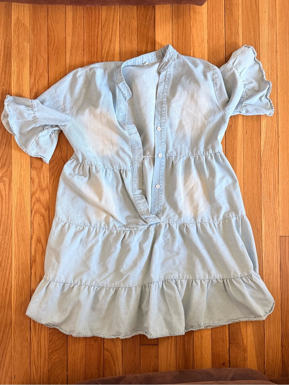 Light Blue Tiered womens Dress